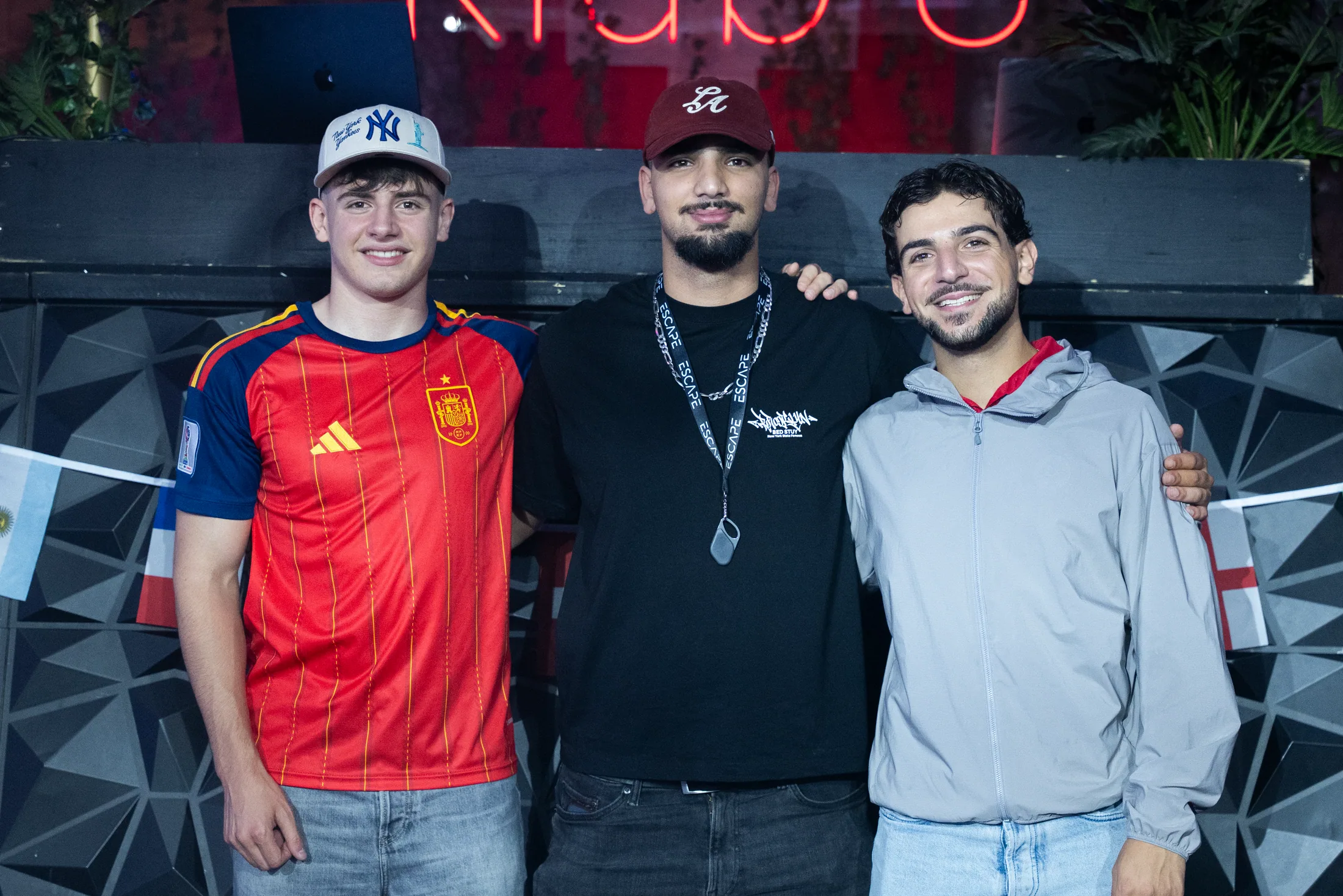 Das Team von Chenito Events: Nevio Cano links, Samir Chenna in der Mitte und Ralph El Khoury rechts